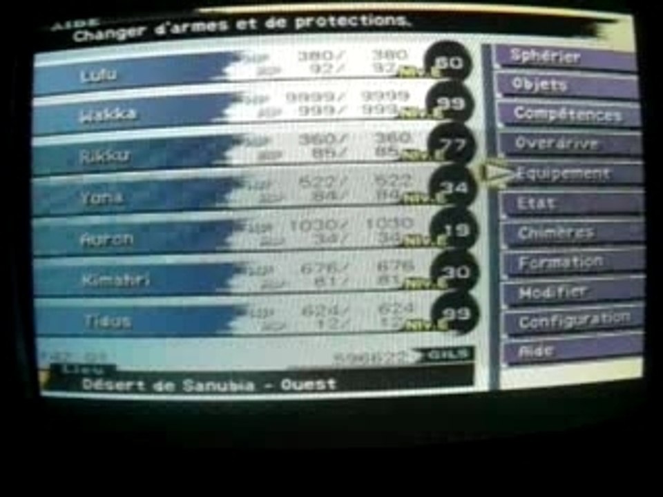 FFX Wakka Solo Dark Aeons sans HP Extra-Ifrit