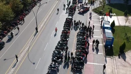 500 motosikletli 'Büyük Ege Cumhuriyet Korteji' oluşturdu