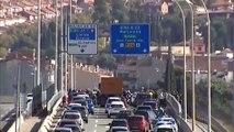 Los CDR cortan varias carreteras para impedir la llegada de manifestantes constitucionalistas a Barcelona