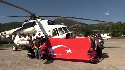 Muğla'daki yanan ormanlık alanlar