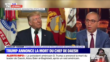 Mort d'al-Baghdadi : dans l'annonce de Donald Trump, "on retrouve la même sémantique que pour la mort de Ben Laden"