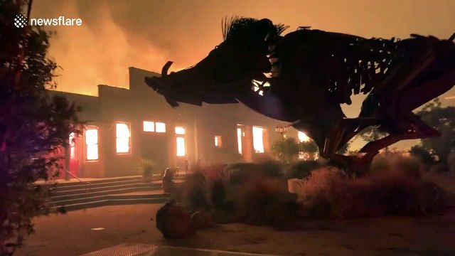 Wineries engulfed by flames as Kincade fire spreads in Sonoma County, California