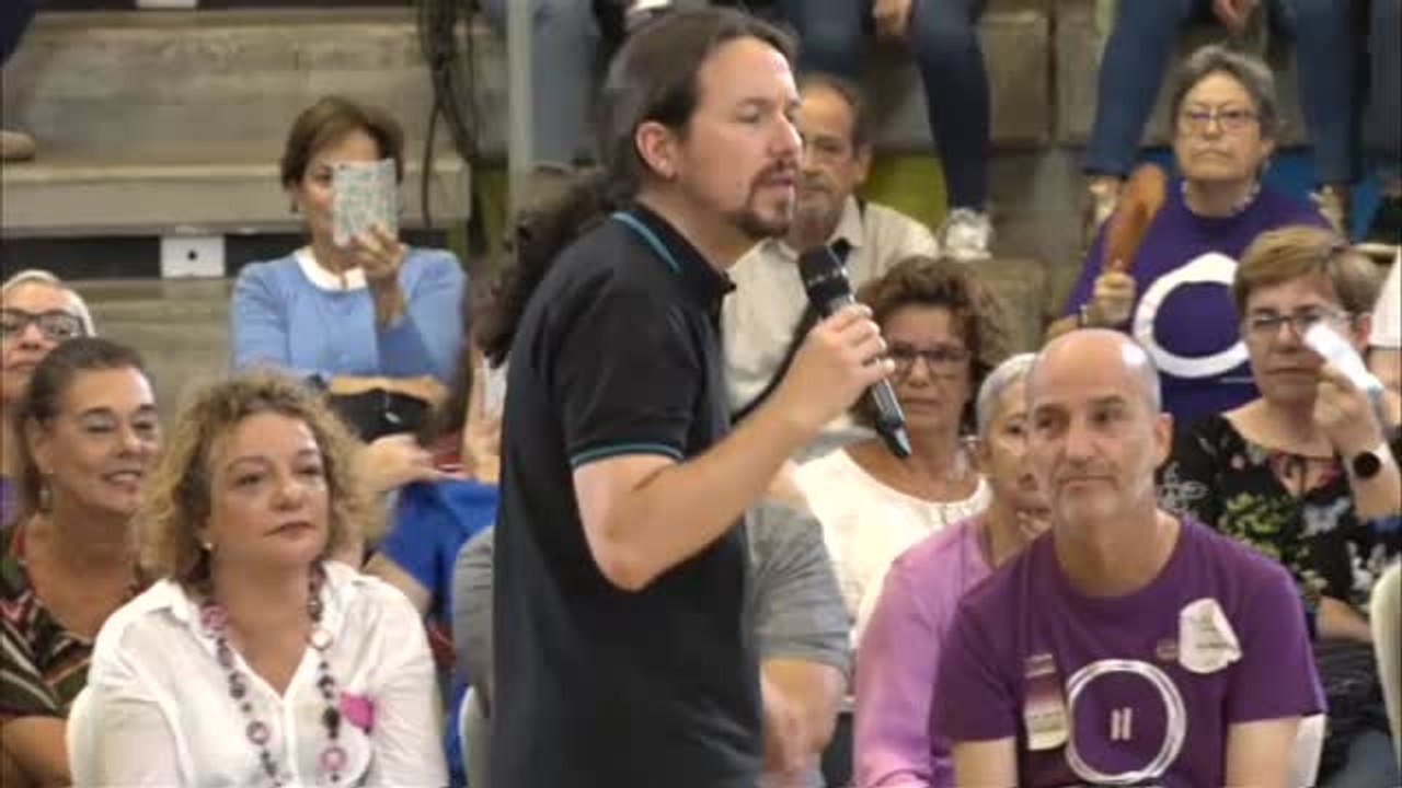 Iglesias asegura que ser patriota no es parecerse a Rivera, Abascal o Casado