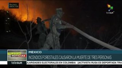 Mueren tres personas en un incendio forestal en el norte de México