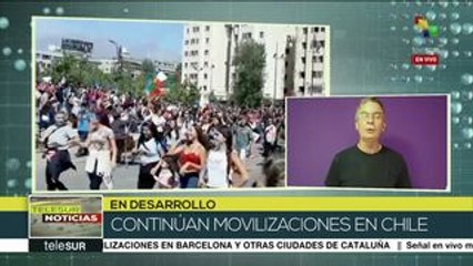Cientos de chilenos volvieron a salir a las calles a protestar