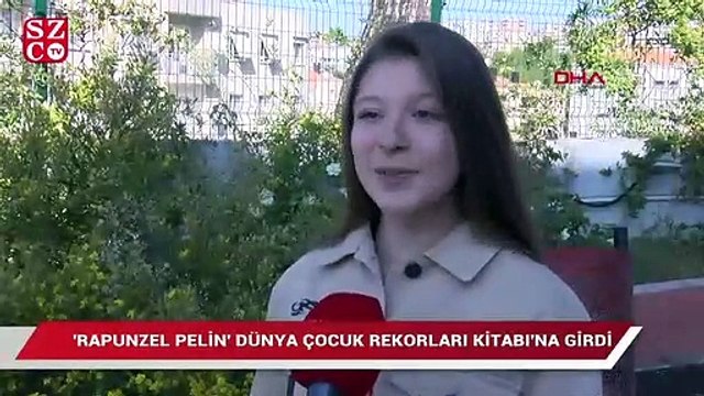 İzmirli Rapunzel dünya rekoru kırdı