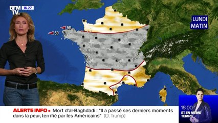 La météo pour ce lundi 27 octobre 2019