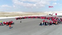 Eskişehir cumhuriyet bayramı'na özel bin kişilik ay-yıldız koreografisi