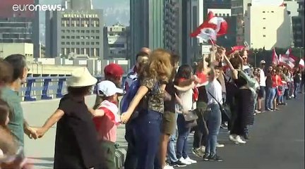 Живая цепь в Ливане