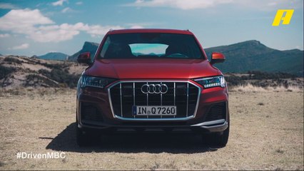 فرانسوا يختبر سيارة أودي الجديدة Q7 على طريق سريع بأيرلاندا