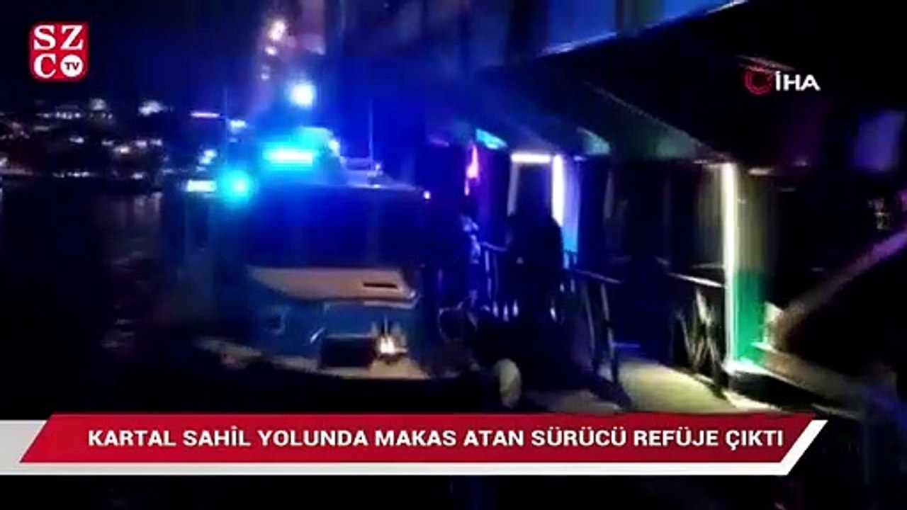 Kartal’da makas attığı iddia edilen sürücü kaza yaptı