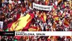 Tens of thousands protest against Catalan separatism in Barcelona