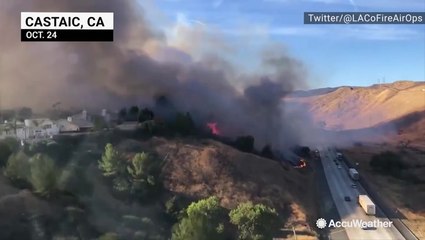 California wildfires spread over the weekend
