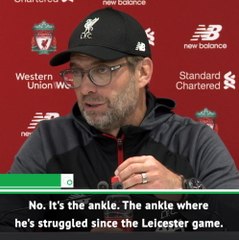 Salah ankle problem not serious - Klopp