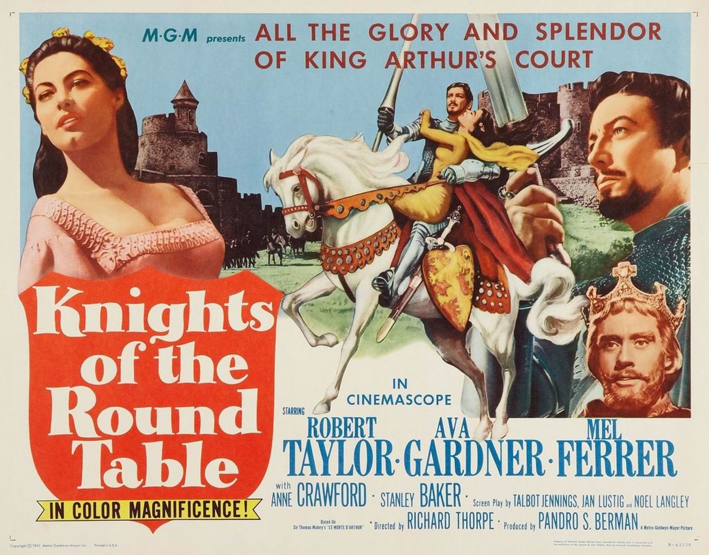 Knights of the Round Table Movie (1953) Robert Taylor, Ava Gardner, Mel  Ferrer - video Dailymotion