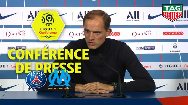 Conférence de presse Paris Saint-Germain - Olympique de Marseille (4-0) : Thomas TUCHEL (PARIS) - André VILLAS BOAS (OM) / 2019-20