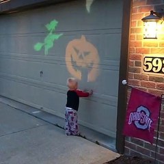 Roar Powered Halloween Projection