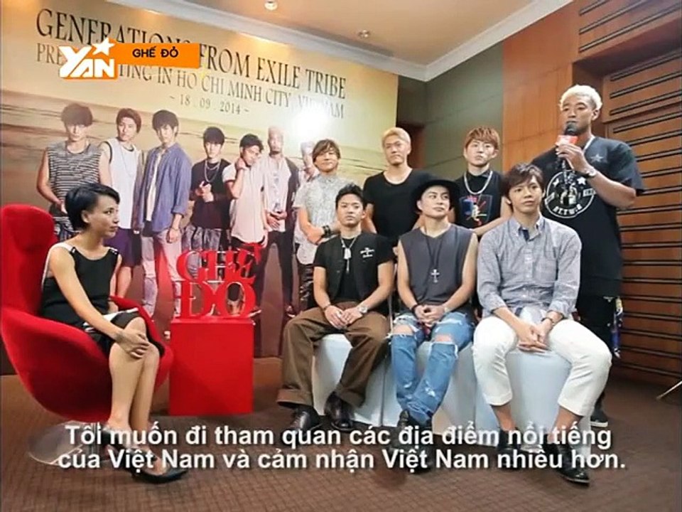 GHẾ ĐỎ II  Chào đón nhóm nhạc nổi tiếng đến từ đất nước mặt trời mọc- Generations (Phần 2) II YANNEWS