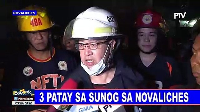 3 patay sa sunog sa Novaliches