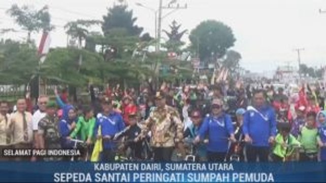 Peringati Hari Sumpah Pemuda, KNPI Dairi Gelar Sepeda Santai