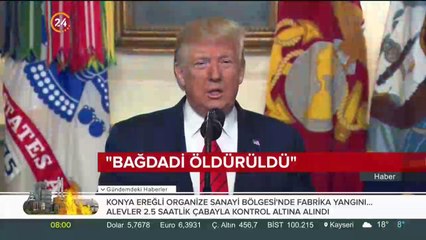 Trump, Bağdadi'nin öldürüldüğünü açıkladı