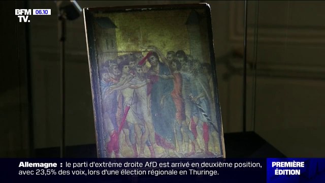 Le Christ moqué , tableau du peintre italien Cimabue, vendu 24 millions d'euros aux enchères