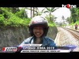 Hindari Razia, Pemotor Nekat Menyusuri Rel Kereta Api