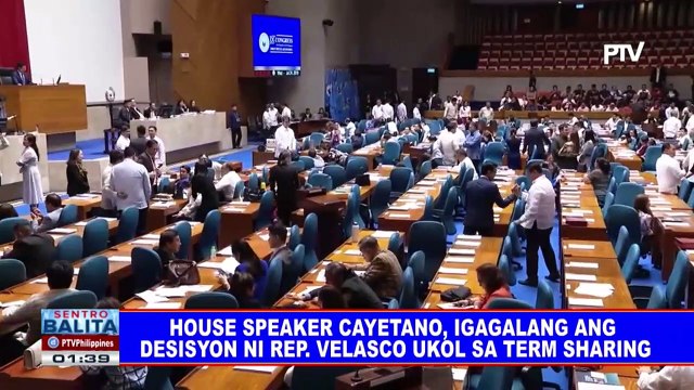House Speaker Cayetano, igagalang ang desisyon ni Rep Velasco ukol sa term sharing