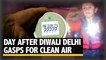 Post Diwali Air Pollution in Delhi