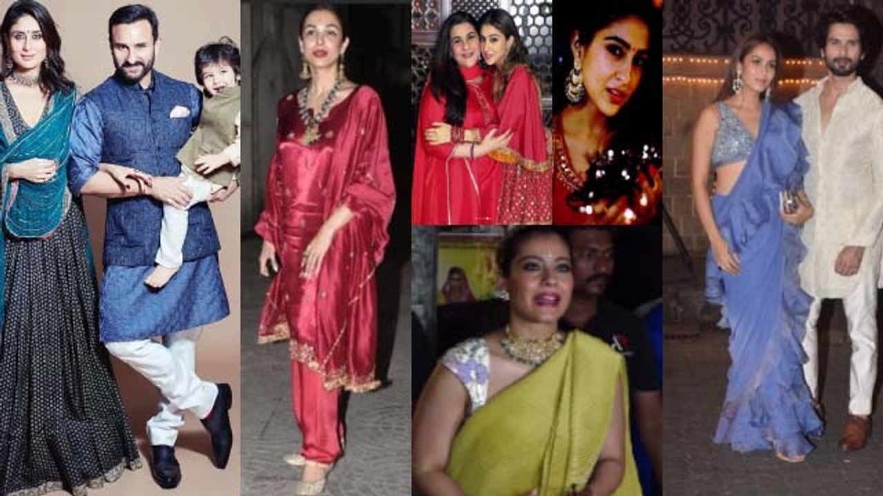 Bollywood Celebs Diwali Look 2019 | Shilpa Shetty | Sara Ali Khan | Kareena Kapoor Khan
