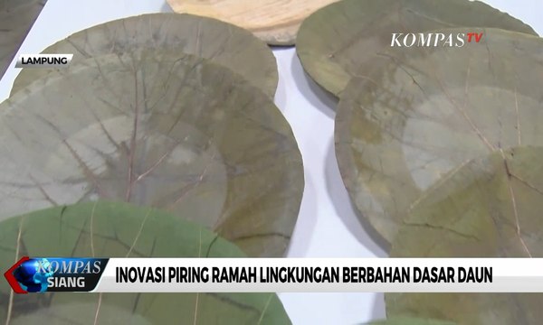 Kreatif! Ini dia Inovasi Piring Ramah Lingkungan Berbahan Dasar Daun
