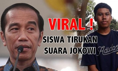 Viral Sosok Siswa yang Persis Tirukan Suara Presiden Jokowi