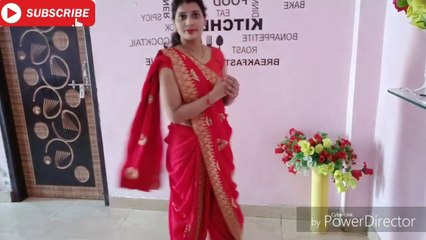 How to drape saree in dhoti style __ Beautiful Dhoti style saree