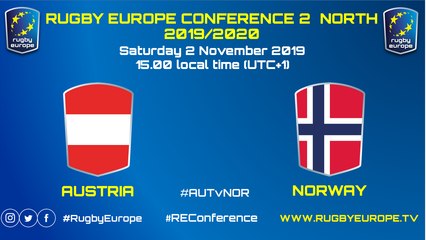 AUSTRIA / NORWAY - RUGBY EUROPE CONFERENCE 2 NORTH 2019/2020