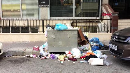 Maltepe'de sokakları yine çöp içinde