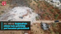 İdlib'te Bağdadi'nin etkisiz hale getirildiği yer havadan görüntülendi