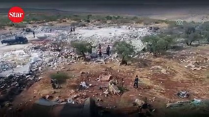 Havadan görüntülendi... İşte Bağdadinin öldürüldüğü yer