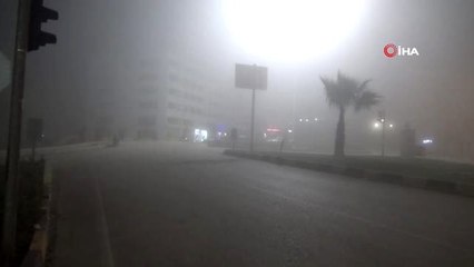Kilis'te yoğun sis etkili oldu