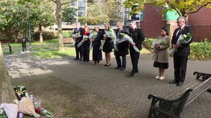 Boris Johnson pays his respects in Essex
