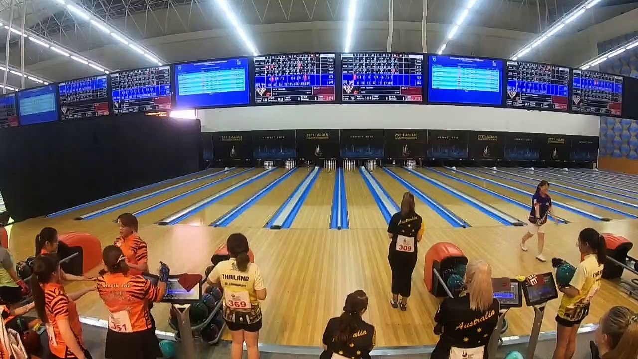 Team of 5 Women Block 2 - Lanes 33-40 - 25th Asian Tenpin Bowling Championships 2019
