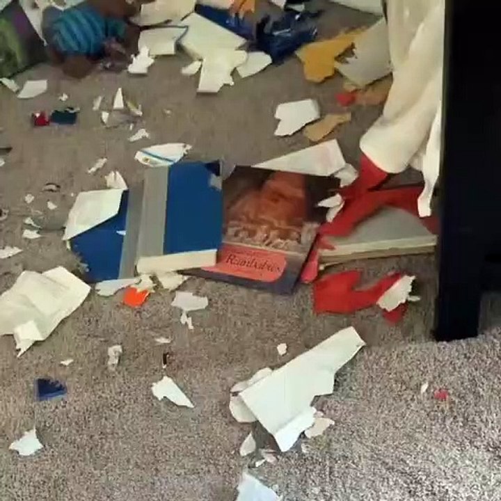 Ce chien a juste ravagé la maison!!!