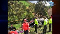 Choque entre camioneta y un camión dejó 25 personas heridas en el Carchi