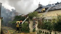 Une maison détruite par un incendie dans le centre-ville de Dinan