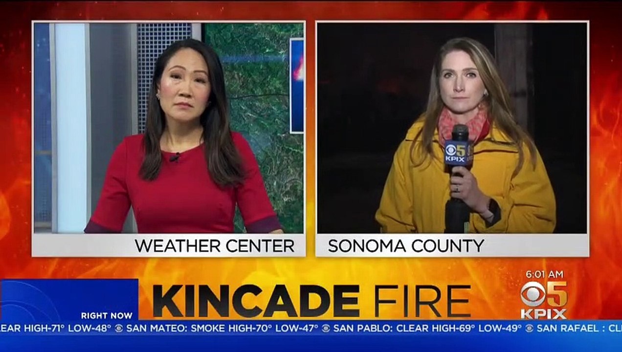 KINCADE FIRE- Firefighters Battle Kincade Fire To Save Homes In Windsor