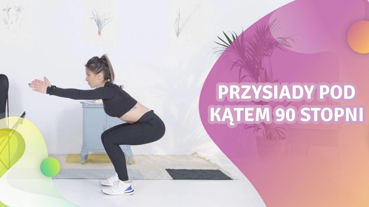 Przysiady pod kątem 90 stopni - Krok do Zdrowia