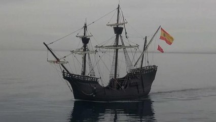 Nao Victoria: Replica of first ship to circumnavigate the planet sets off from Almeria