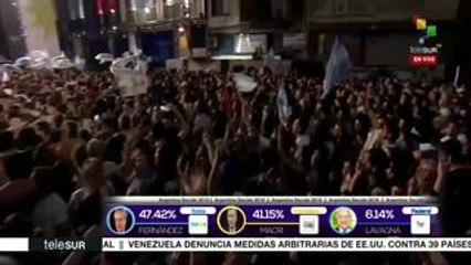 Argentina: Alberto Fernández suma 47.42% por 41.15% de Macri