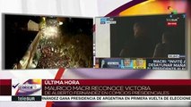 Argentinos celebran el triunfo de Alberto Fernández en Chacarita