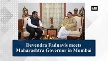 Devendra Fadnavis meets Maharashtra Governor in Mumbai