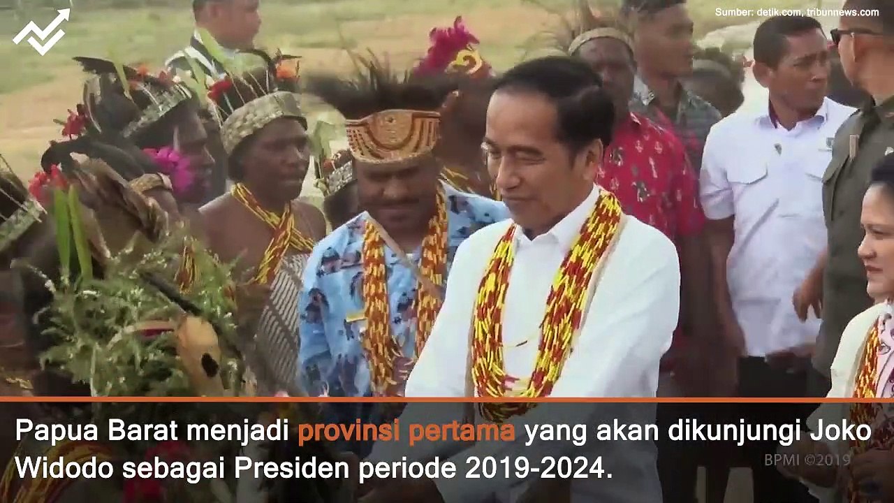 Presiden Jokowi Disambut Ribuan Warga Pegunungan Arfak